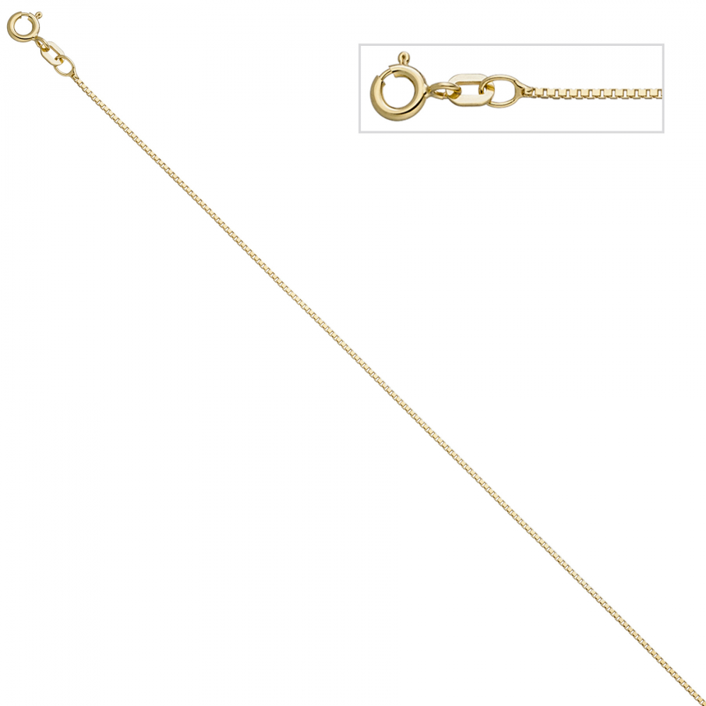 Venezianerkette 925 Sterling Silber gold vergoldet 0,9 mm 50 cm Kette Halskette