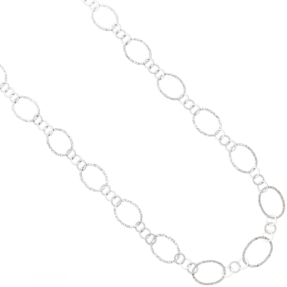 Halskette Kette 925 Sterling Silber 80 cm Silberkette Karabiner