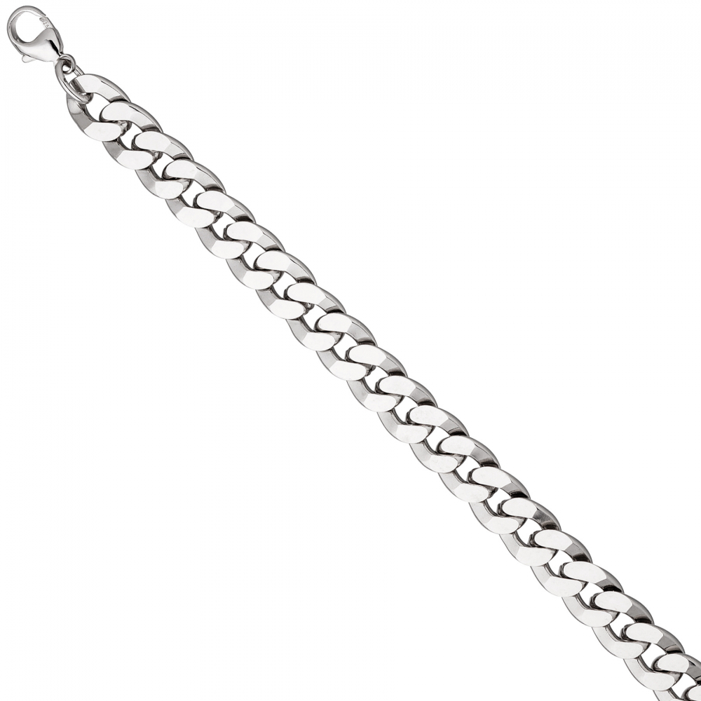Panzerarmband 925 Sterling Silber diamantiert 23 cm Armband Silberarmband