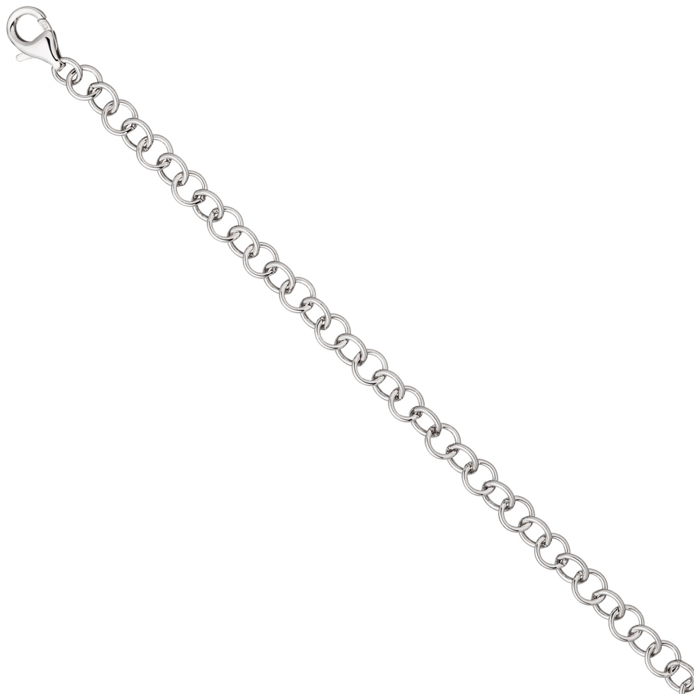 Rundankerarmband 925 Sterling Silber 19 cm Armband Silberarmband Ankerarmband
