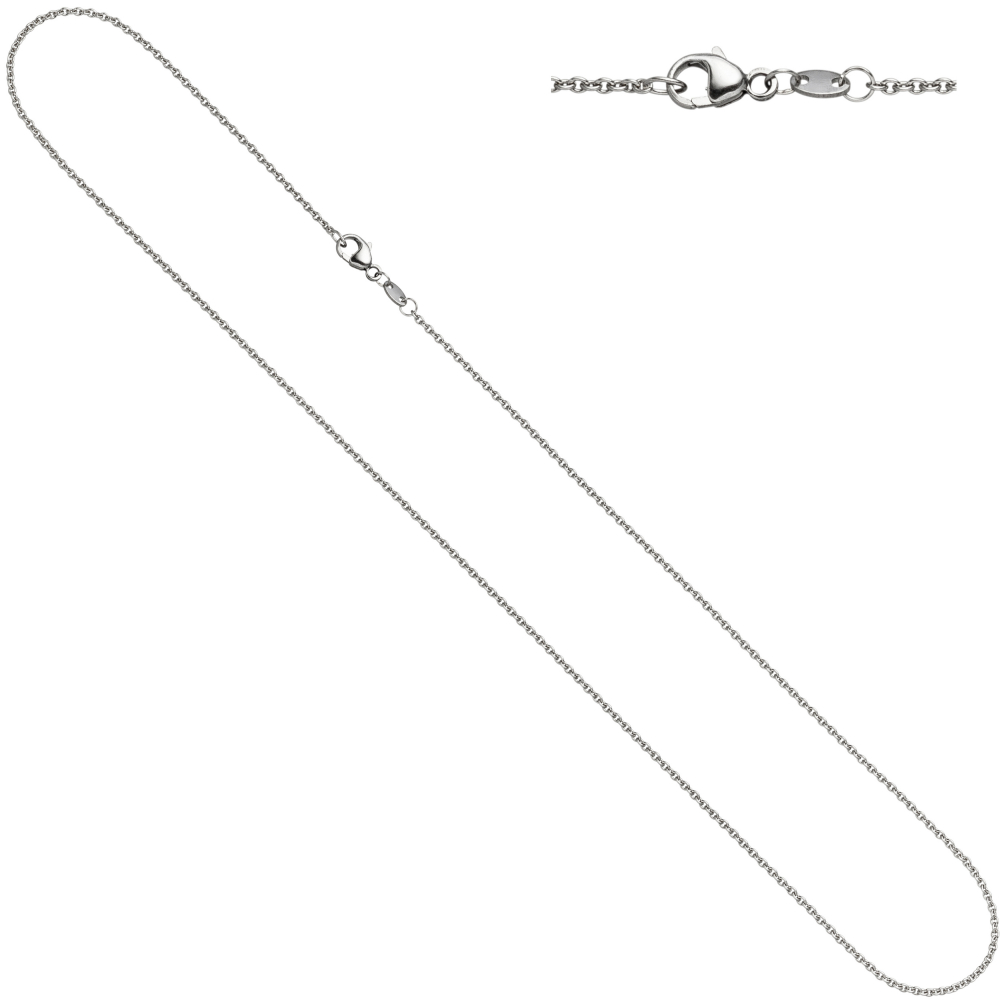 Ankerkette 950 Platin 60 cm Kette Halskette Platinkette Karabiner