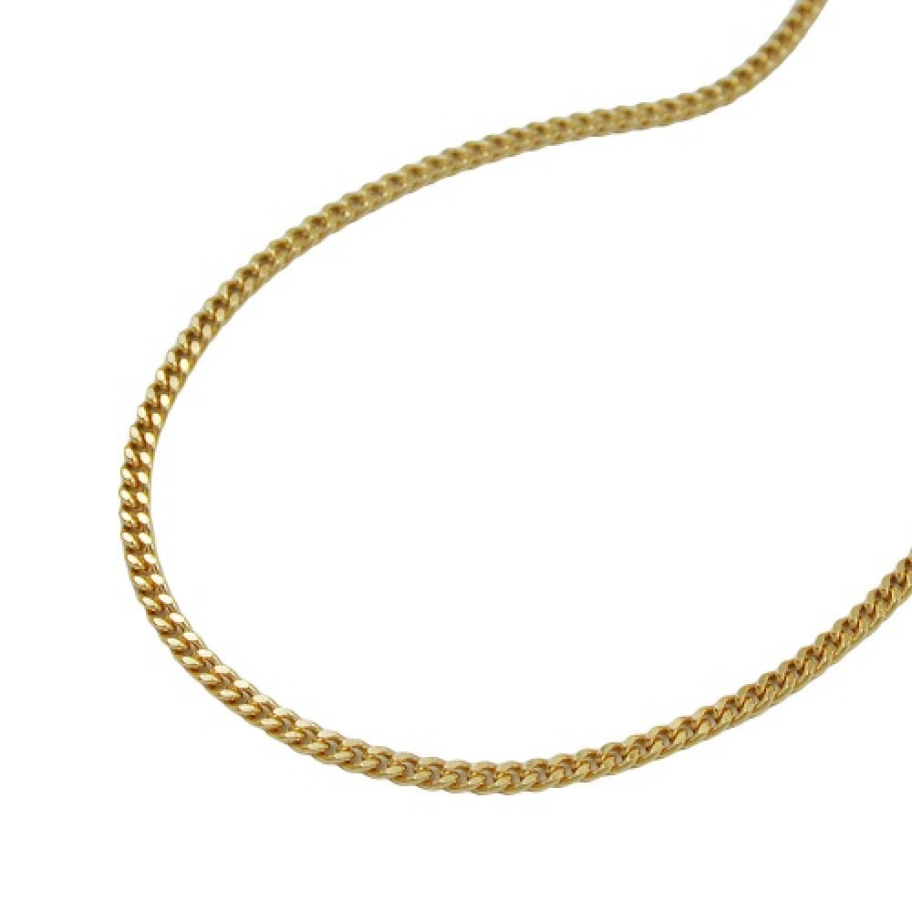 Kette 1,1mm Panzerkette 9Kt GOLD 45cm
