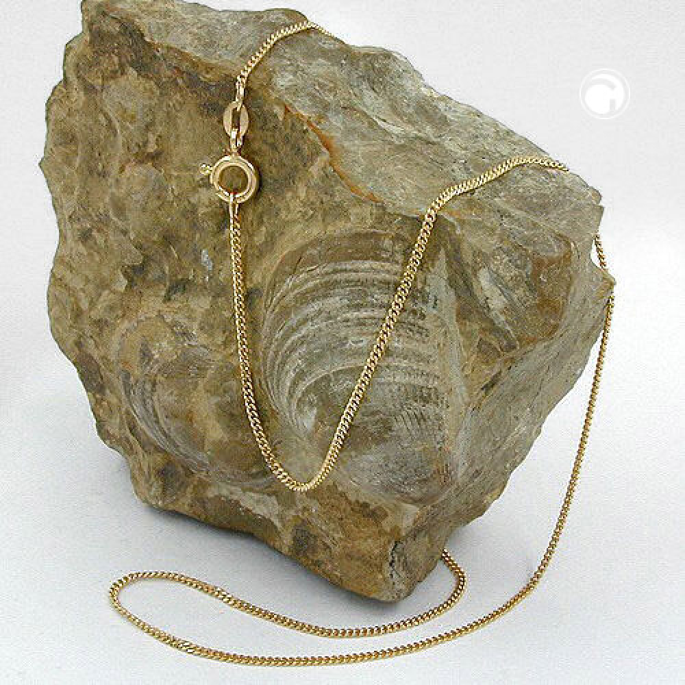 Kette 1,1mm Panzerkette 9Kt GOLD 45cm