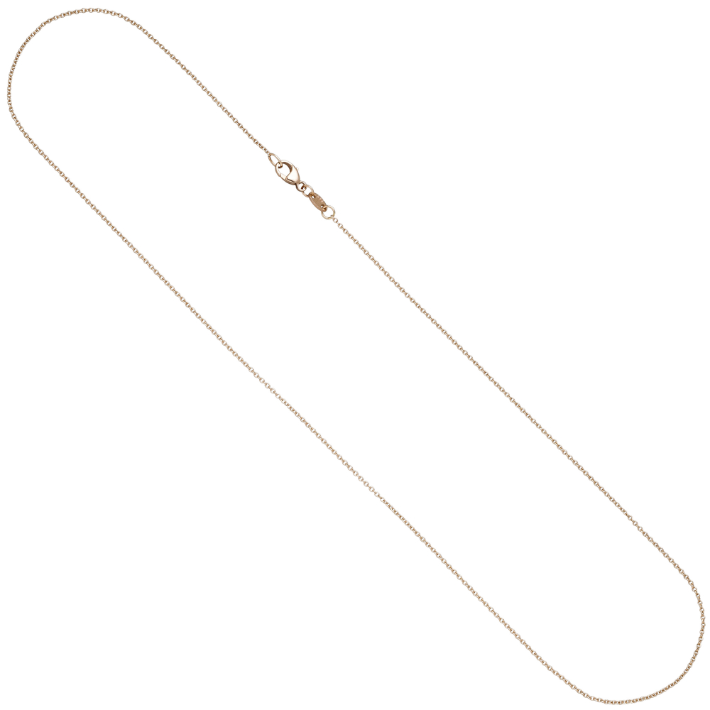 Ankerkette rund 585 Gold Rotgold 1,0 mm 45 cm Kette Halskette Rotgoldkette