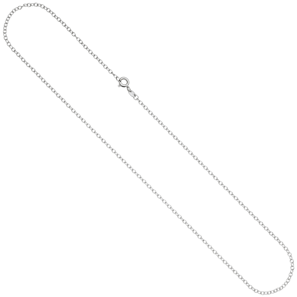 Ankerkette weit 333 Gold Weißgold 2,0 mm 50 cm Kette Halskette Weißgoldkette