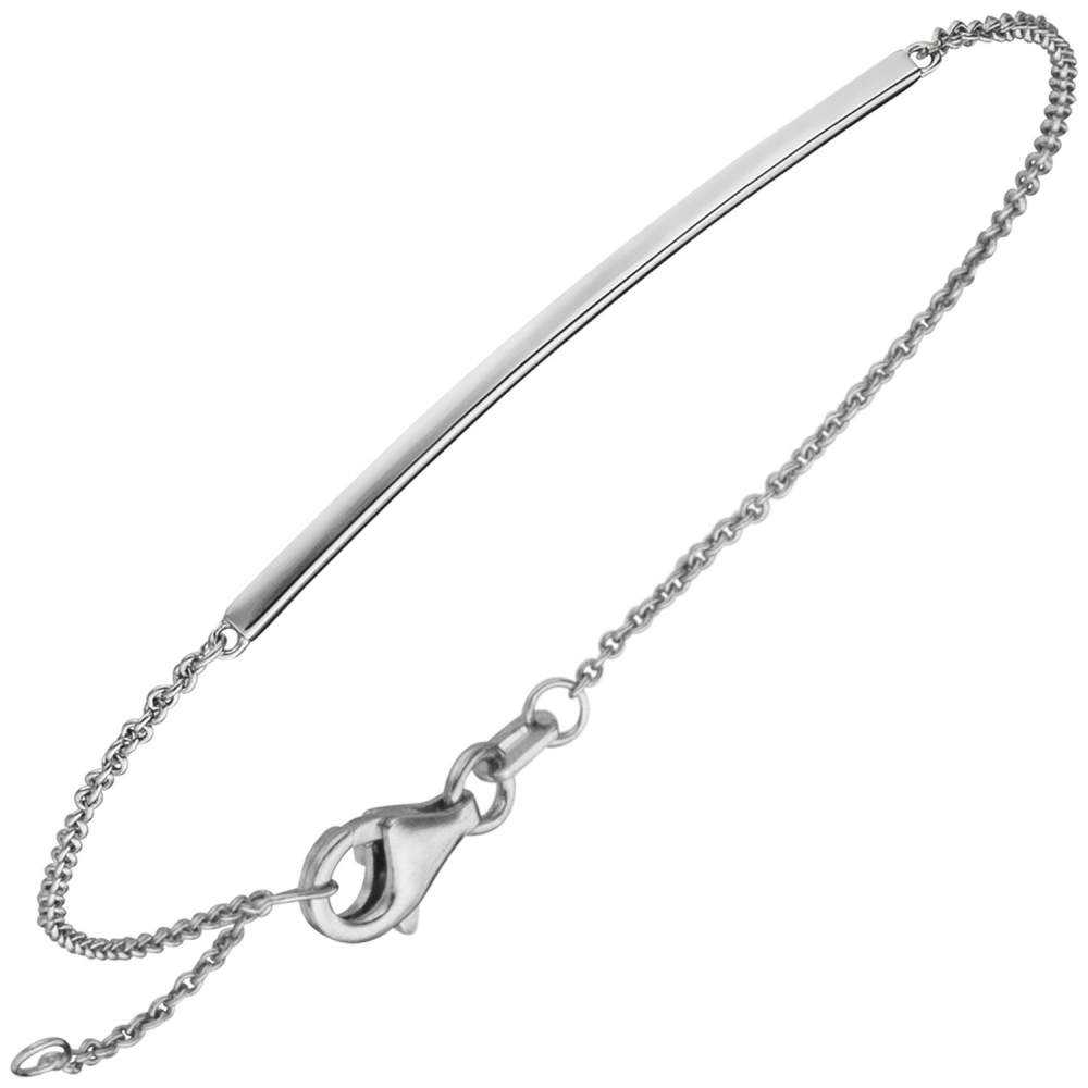 Armband 585 Gold Weißgold 18 cm Weißgoldarmband