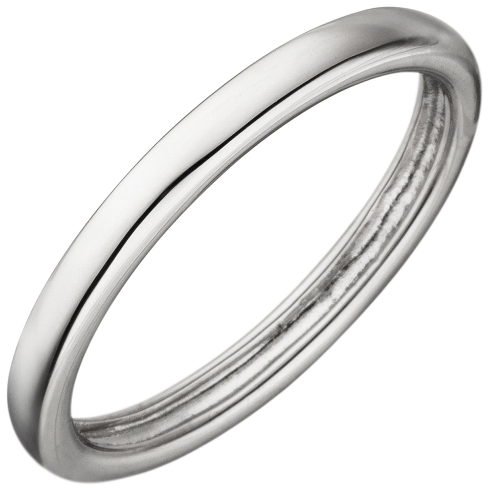 Damen Ring schmal 925 Sterling Silber Silberring - 50mm