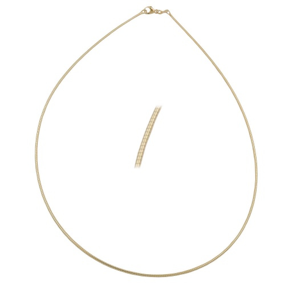Kette 0,8mm Rundkette 9Kt GOLD 42cm