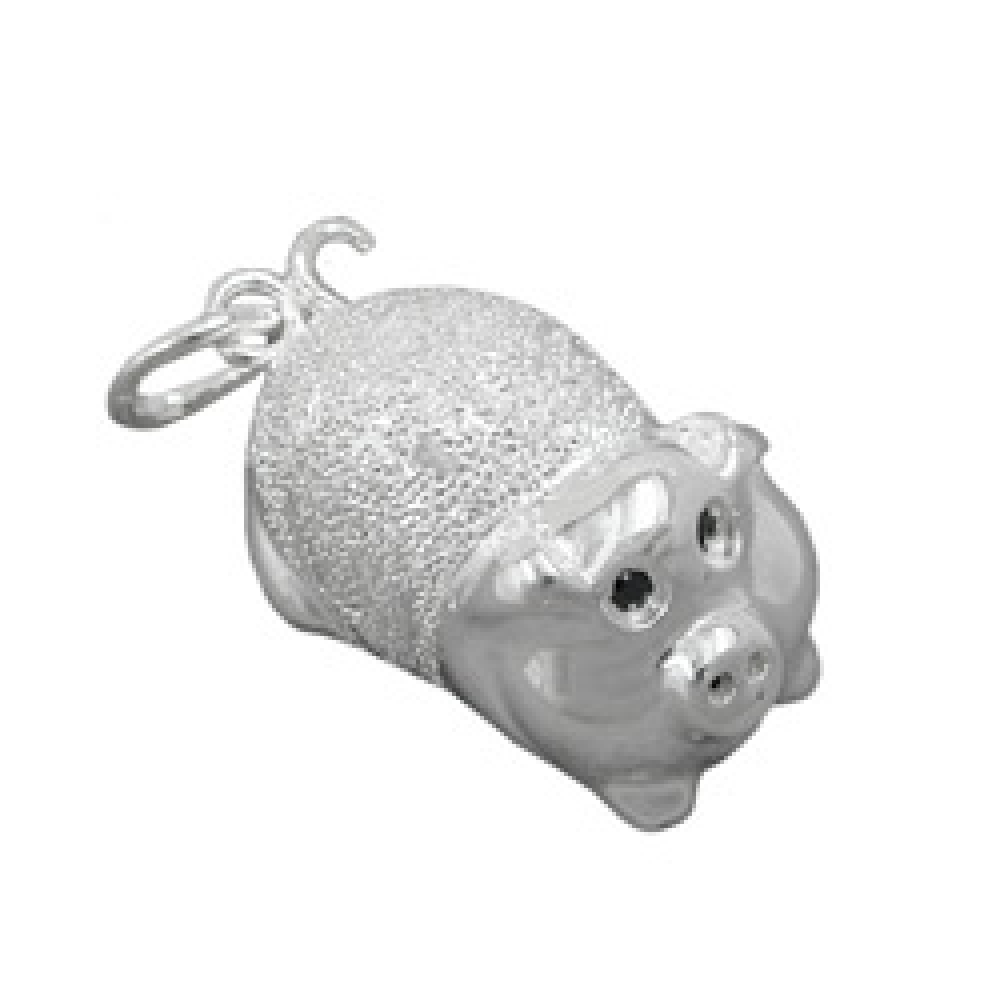 Anhänger 22x11mm Schweinchen Silber 925