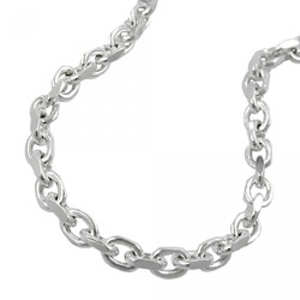 Armband 3,5mm Ankerkette glänzend Silber 925 21cm