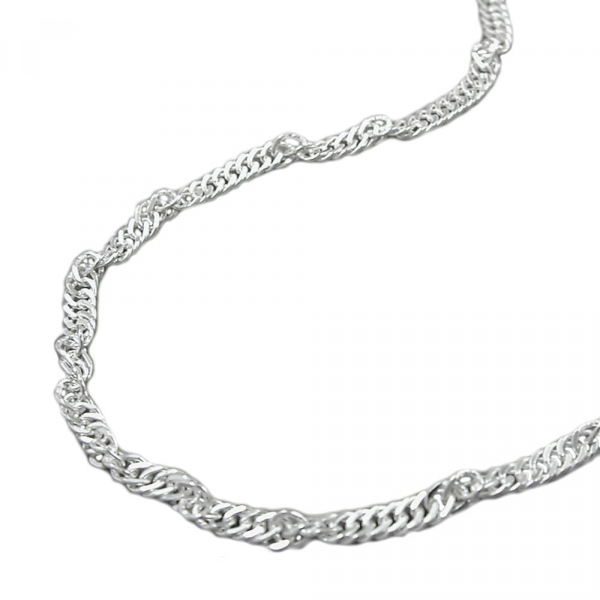 Armband 2,4mm Singapurkette Silber 925 19cm