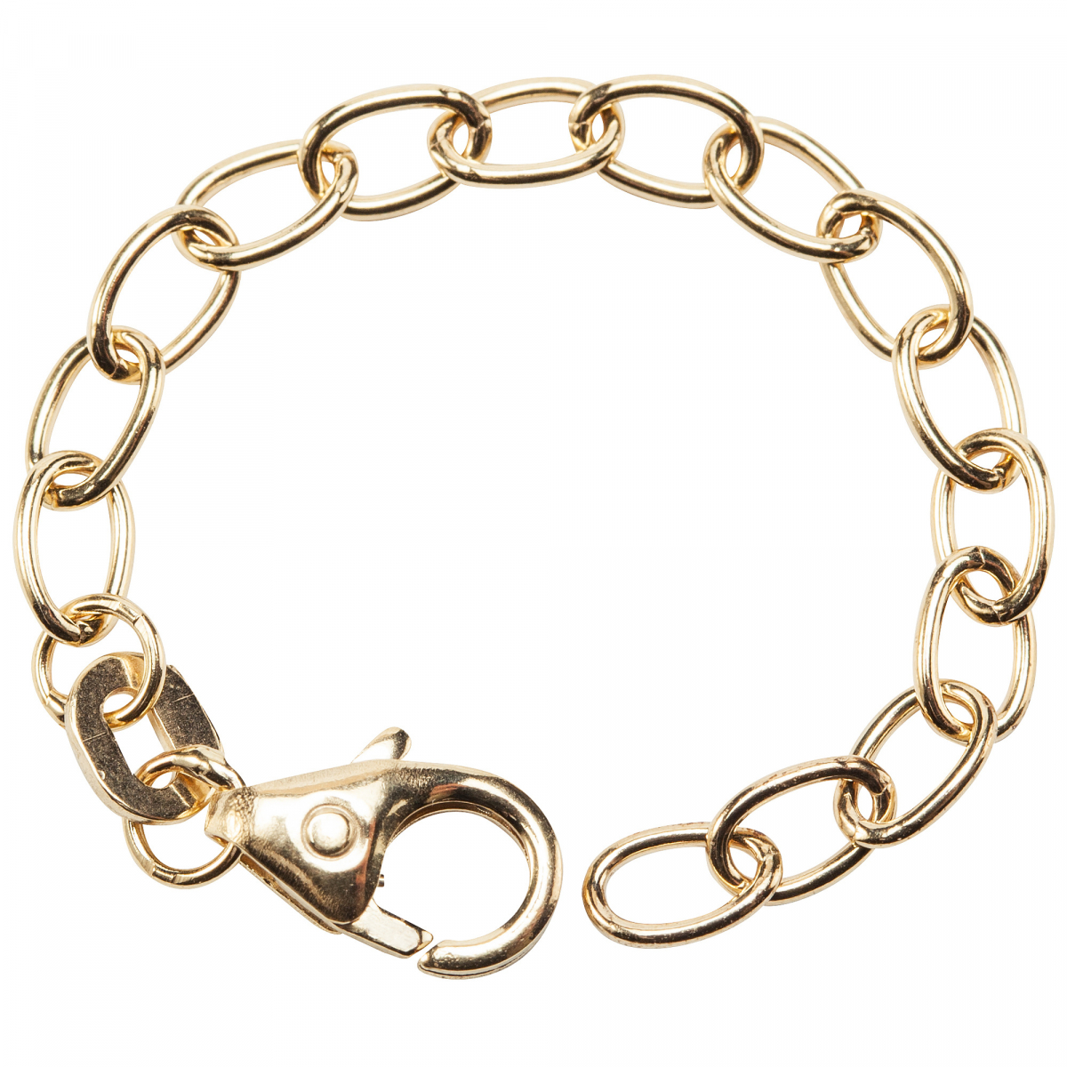 Verlängerungskette 333 Gold Gelbgold 7 cm Karabiner Kettenverlängerung