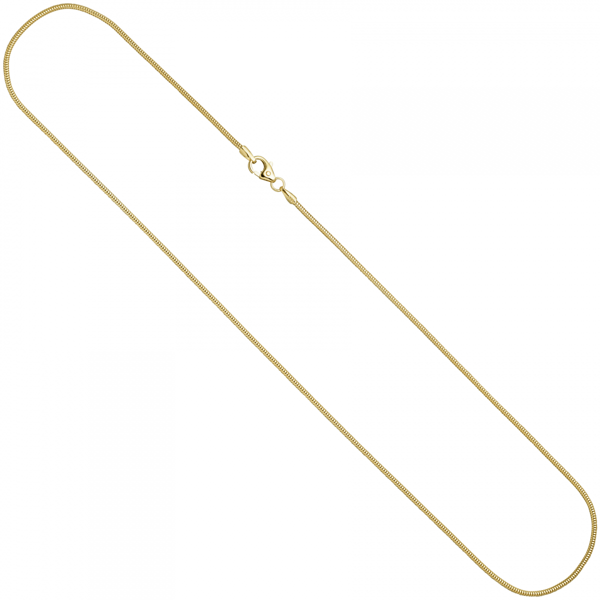 Schlangenkette 585 Gelbgold 1,4 mm 60 cm Gold Kette Halskette Goldkette
