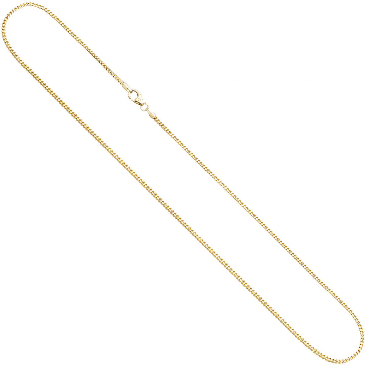 Bingokette 585 Gelbgold 1,5 mm 42 cm Gold Kette Halskette Goldkette Karabiner