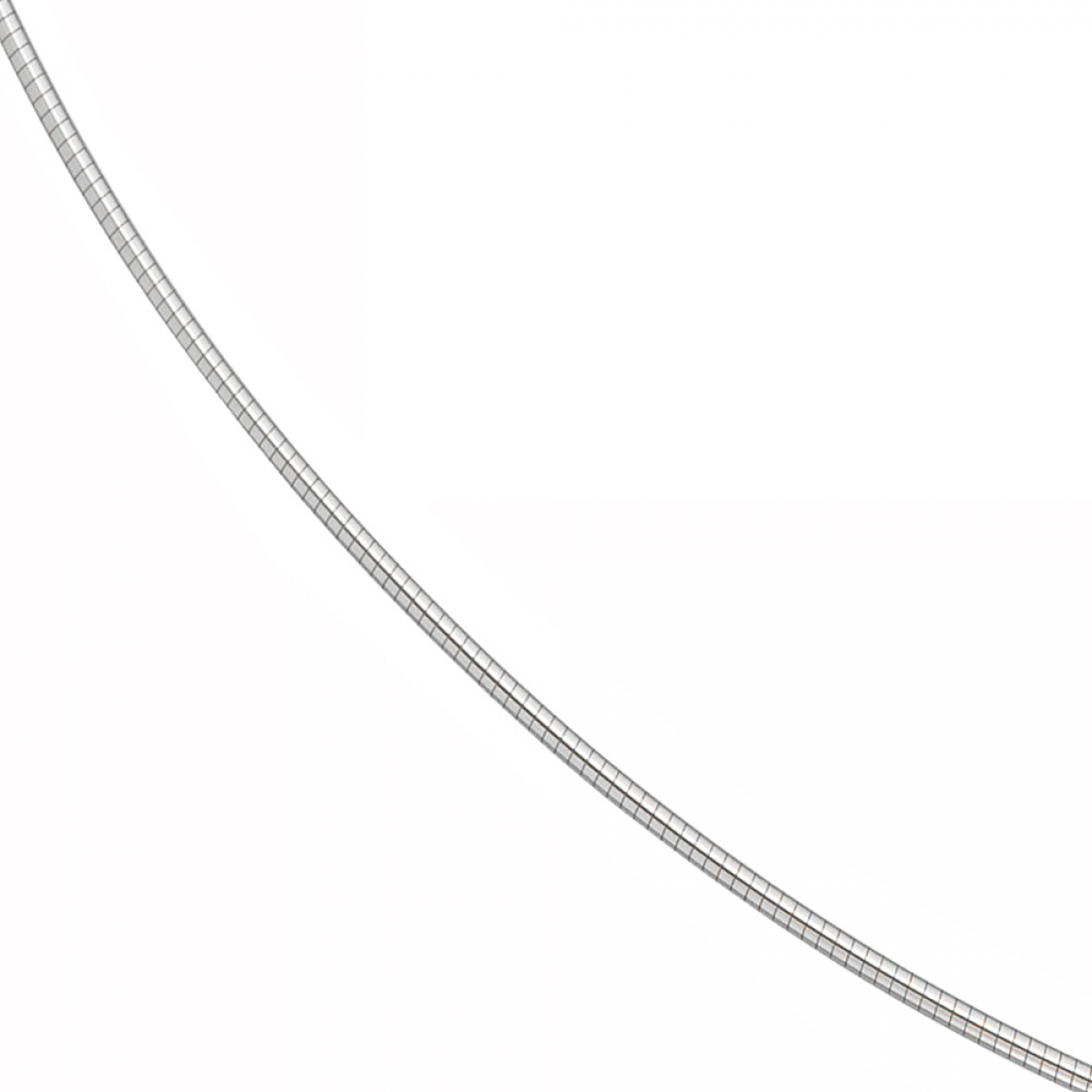 Halsreif 585 Weißgold 1,2 mm 45 cm Gold Kette Halskette Weißgoldhalsreif