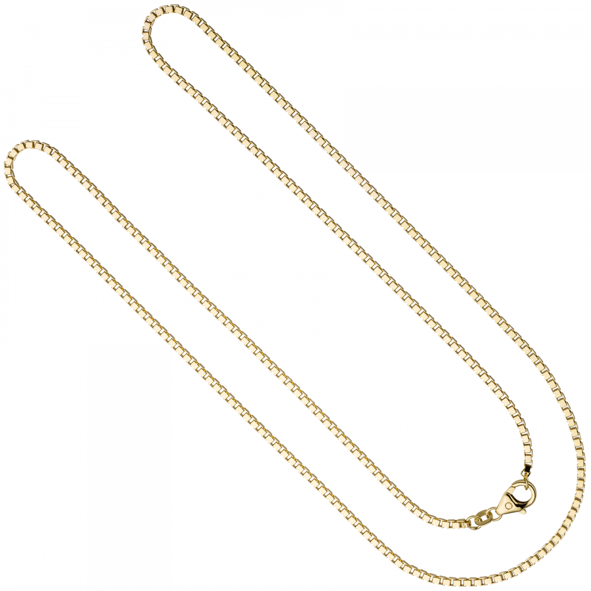 Venezianerkette 585 Gelbgold diamantiert 2 mm 60 cm Gold Kette Goldkette