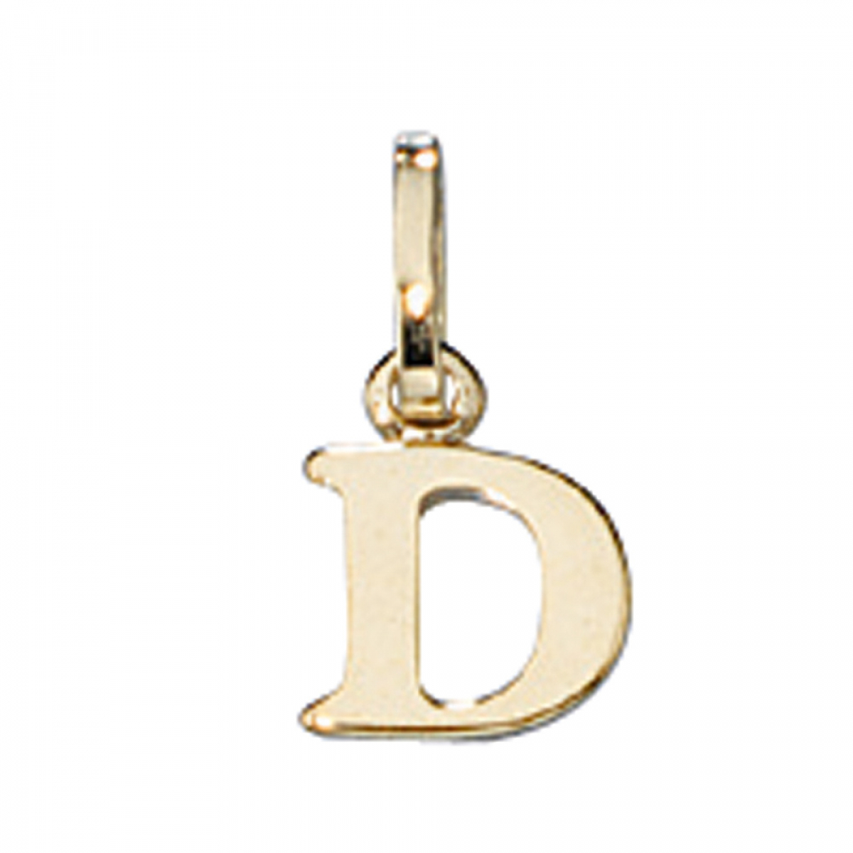 Anhänger Buchstabe D 333 Gold Gelbgold Buchstabenanhänger