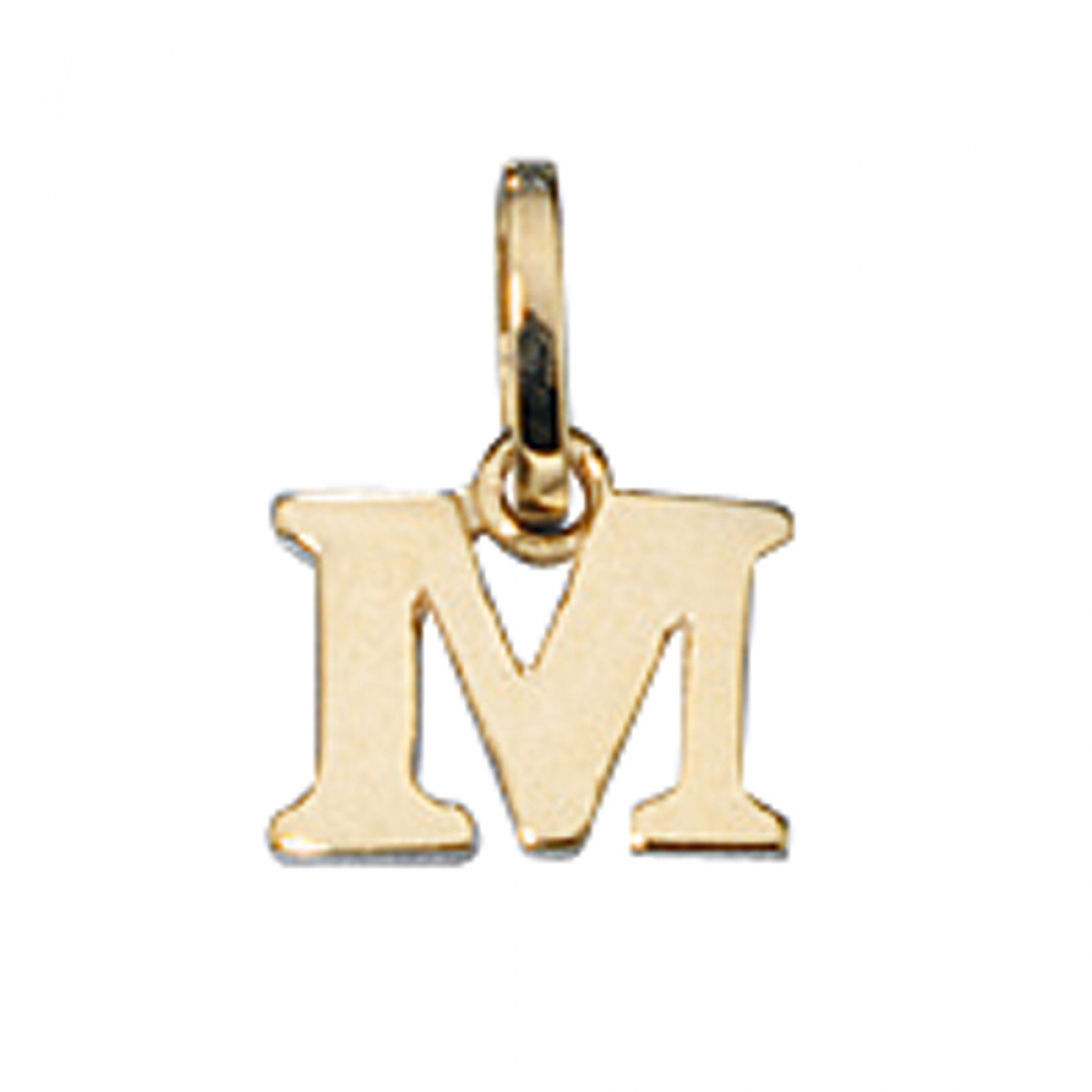 Anhänger Buchstabe M 333 Gold Gelbgold Buchstabenanhänger