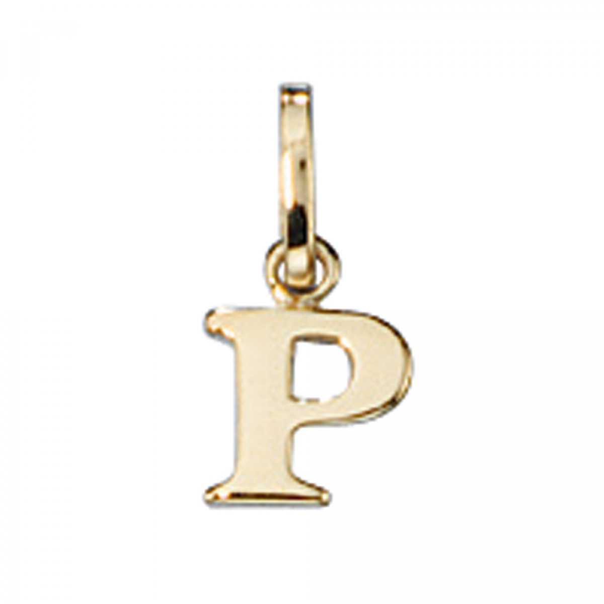 Anhänger Buchstabe P 333 Gold Gelbgold Buchstabenanhänger
