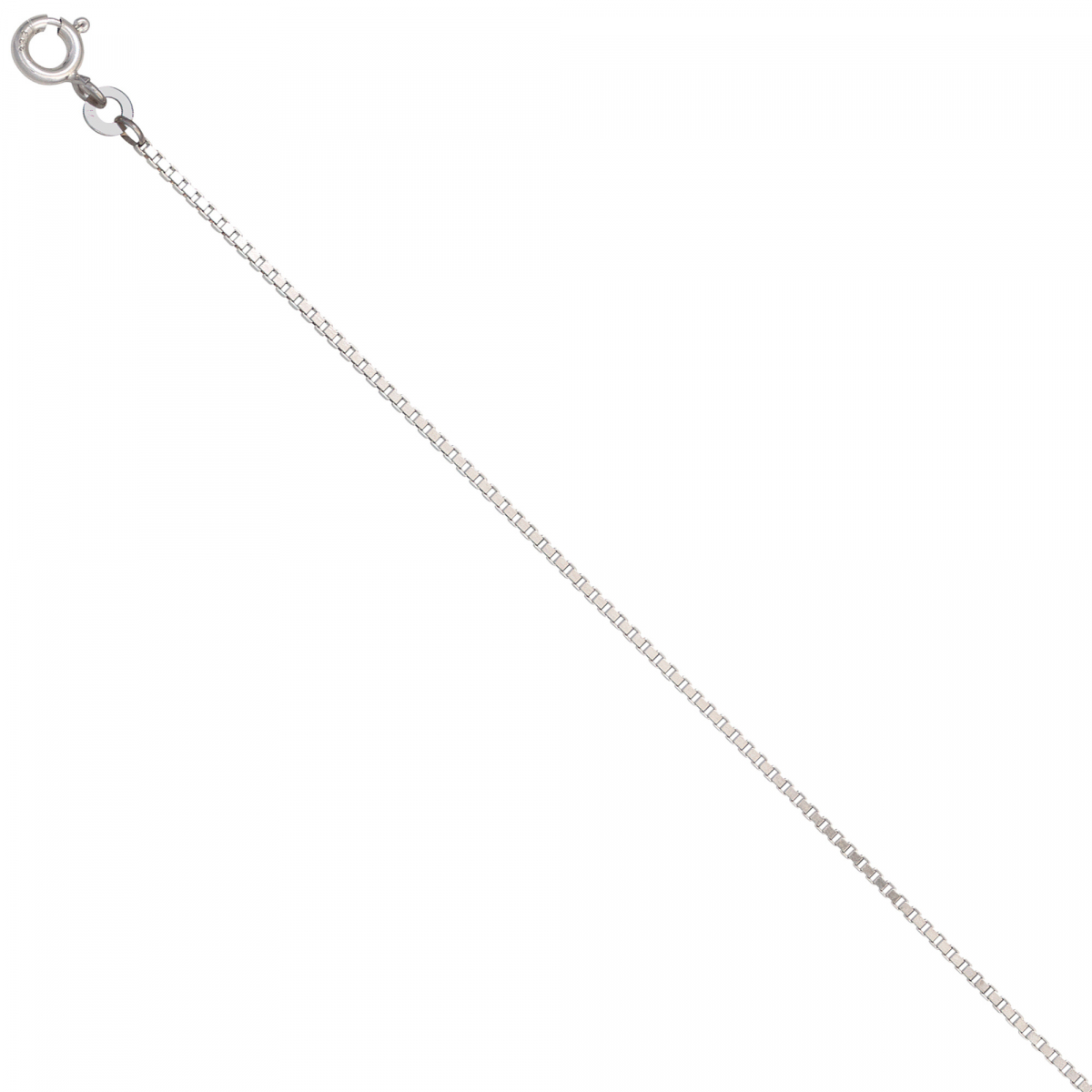 Venezianerkette 333 Weißgold 1,2 mm 50 cm Gold Kette Halskette Weißgoldkette