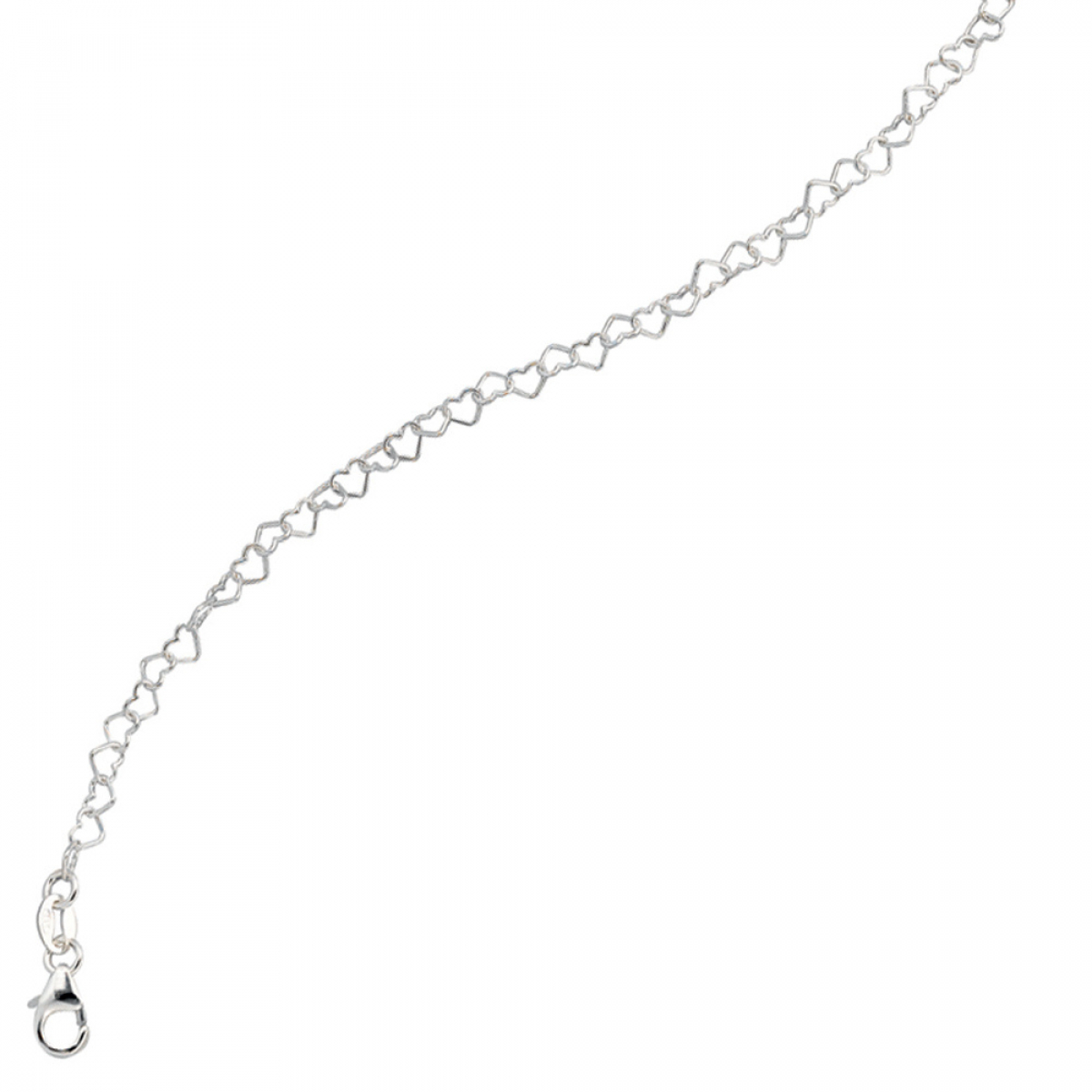 Kinder Armband Herzen Herzchen 925 Silber 14,5 cm Herzarmband Kinderarmband