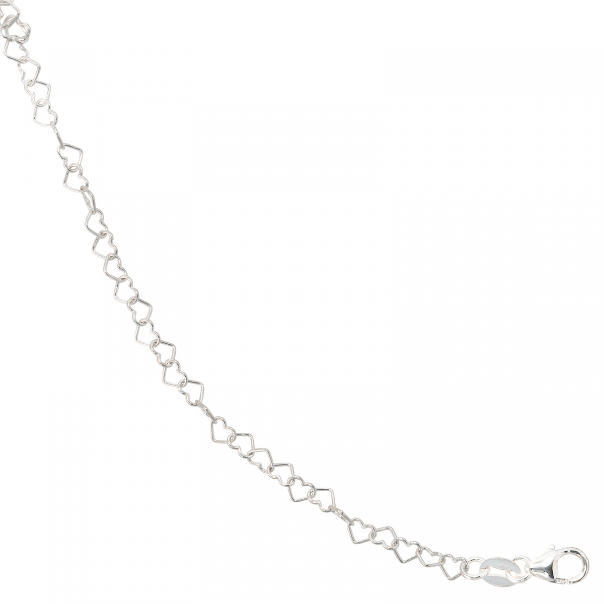 Kinder Armband Herzen Herzchen 925 Silber 14,5 cm Herzarmband Kinderarmband