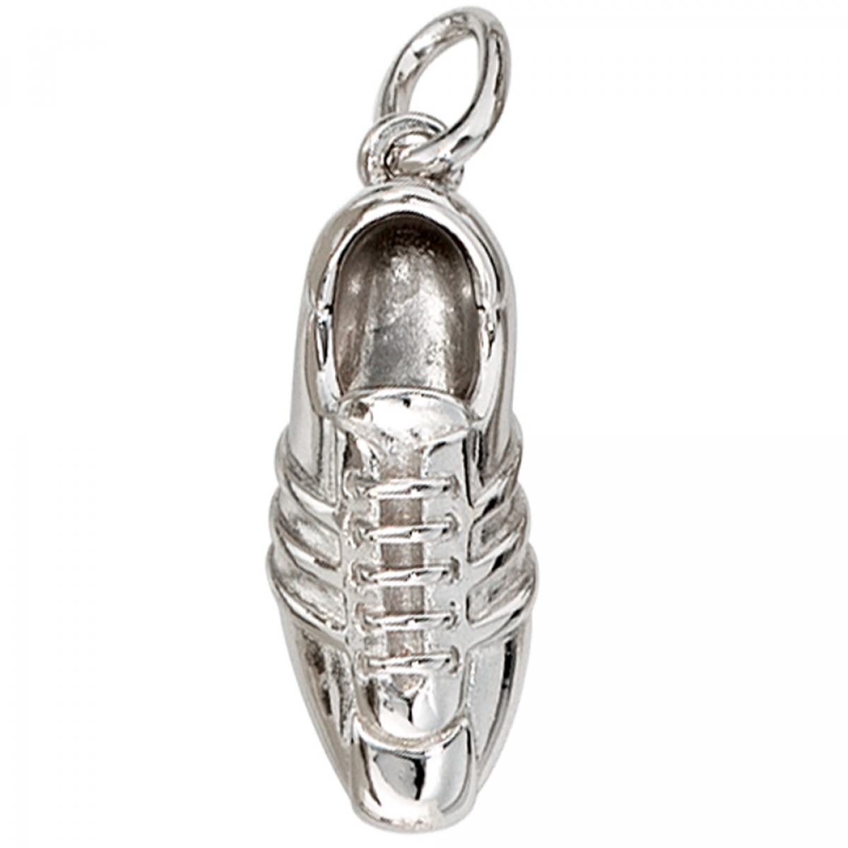 Anhänger Fußball Fußballschuh 925 Sterling Silber rhodiniert
