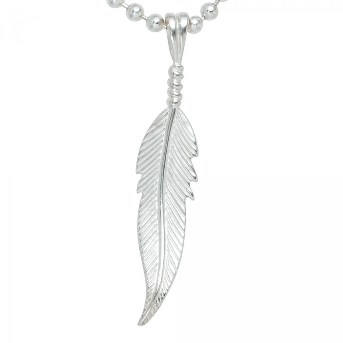 Anhänger Feder 925 Sterling Silber