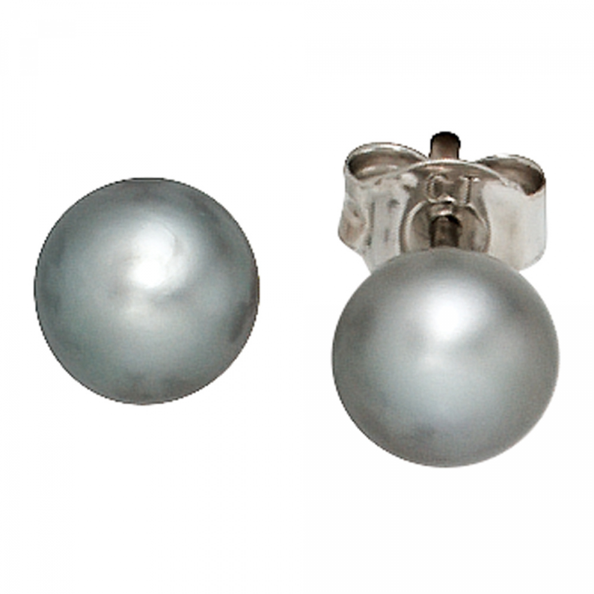 Ohrstecker 925 Sterling Silber 2 Süßwasser Perlen Ohrringe Perlenohrstecker