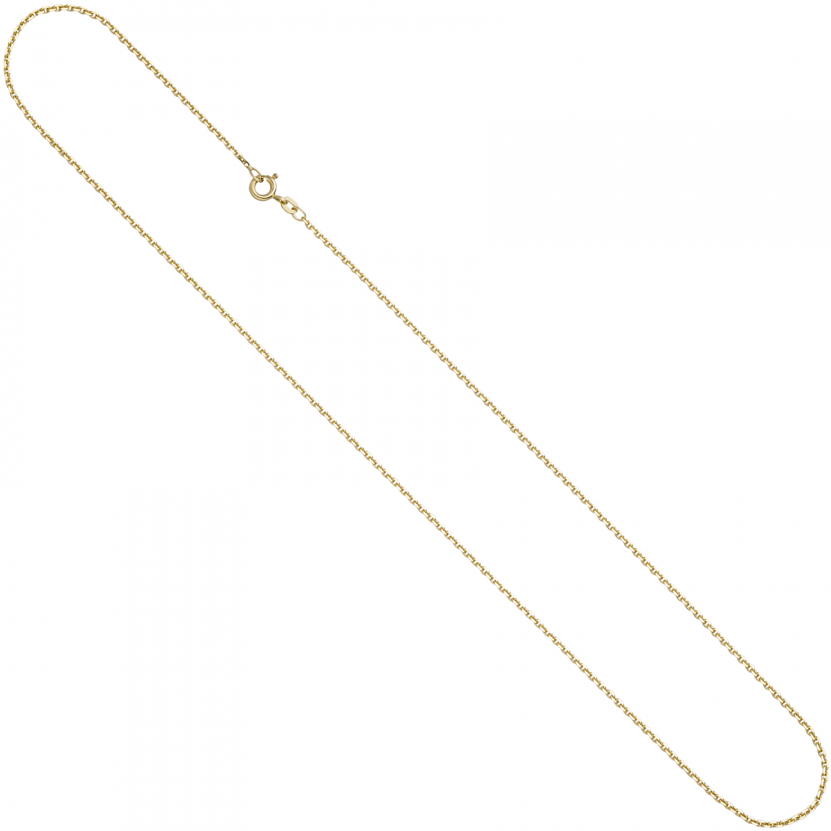 Ankerkette 333 Gelbgold diamantiert 1,6 mm 60 cm Gold Kette Halskette Goldkette