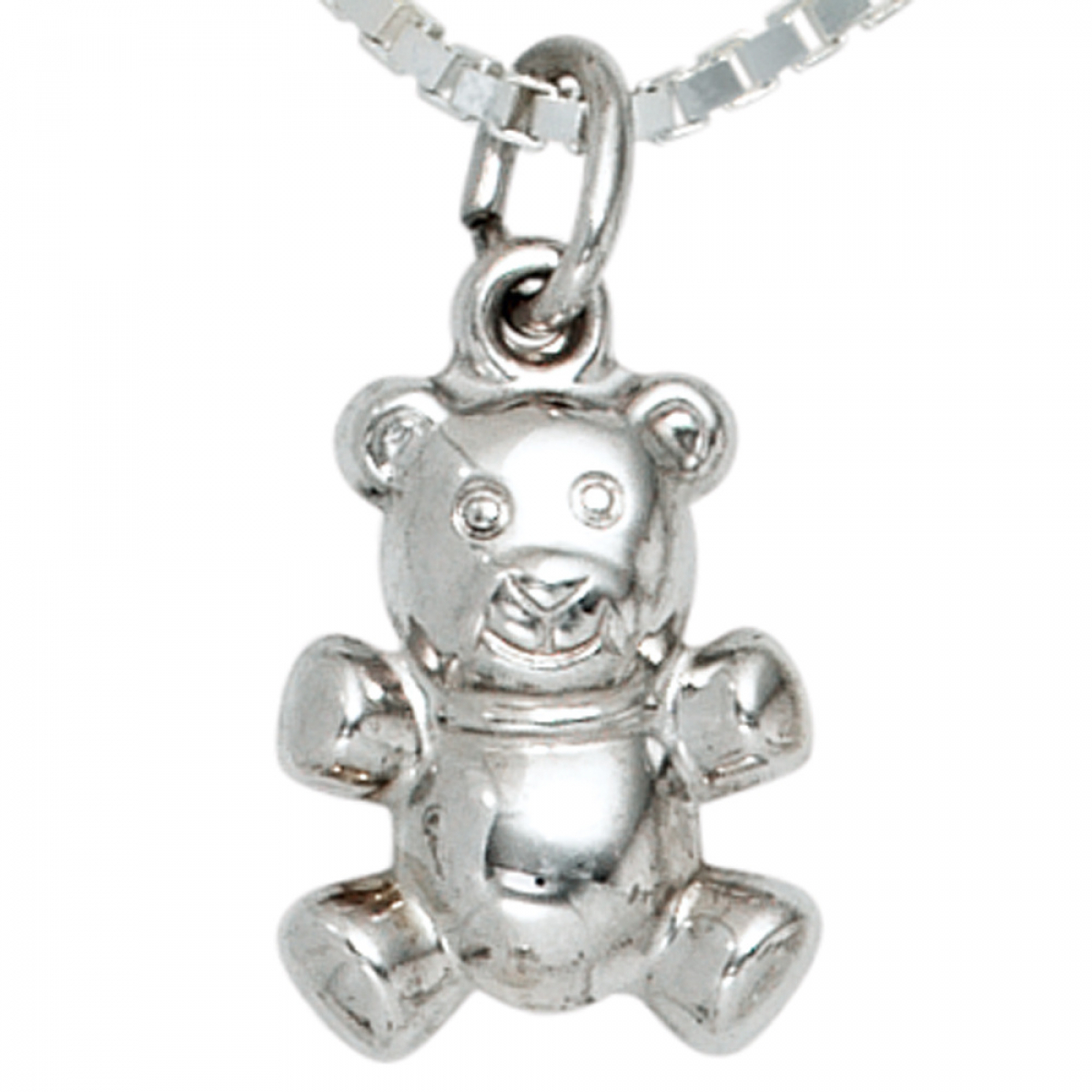 Anhänger Bär 925 Sterling Silber rhodiniert