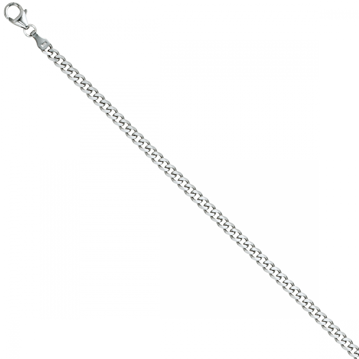 Panzerarmband 925 Sterling Silber 19 cm Armband Silberarmband Karabiner