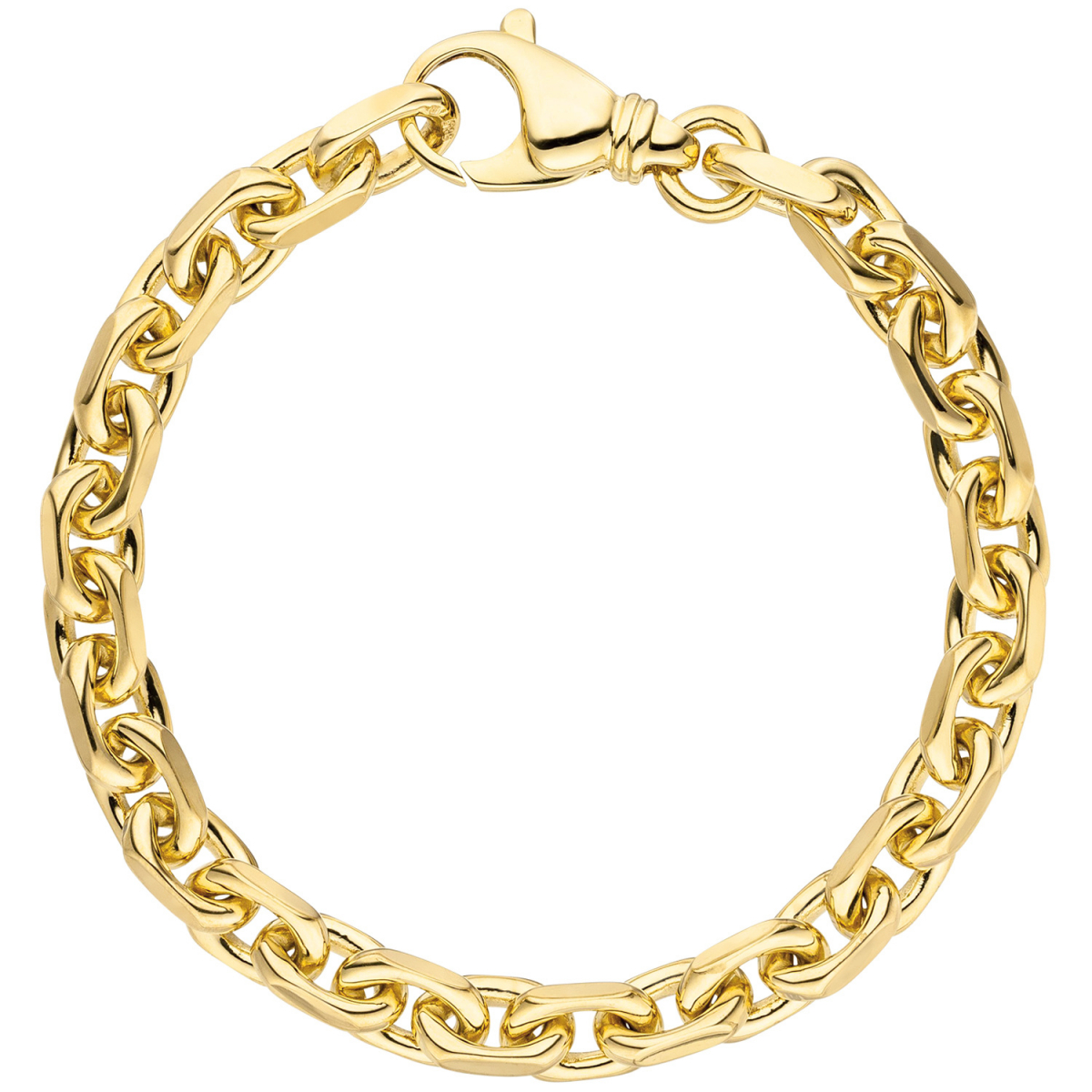 Ankerarmband 585 Gold Gelbgold 21 cm Armband Goldarmband Karabiner