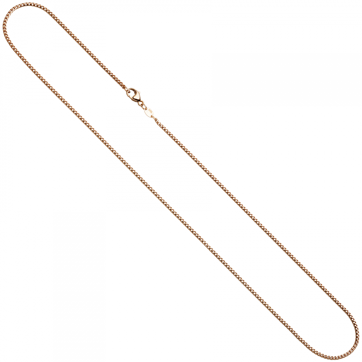 Bingokette 585 Rotgold 1,5 mm 42 cm Gold Kette Halskette Rotgoldkette Karabiner