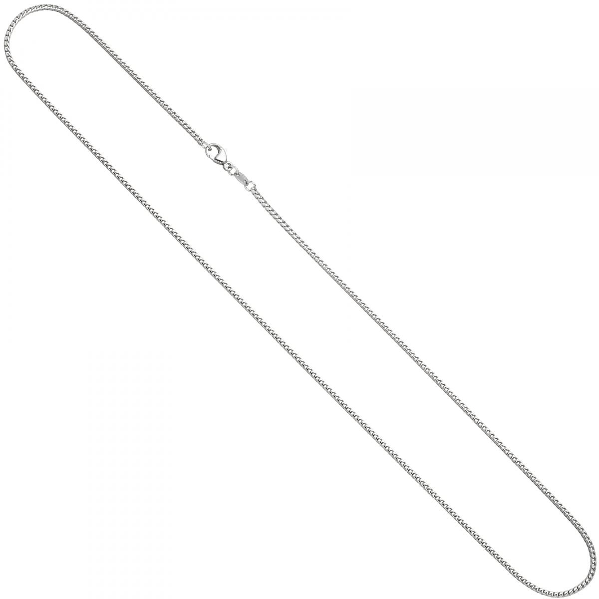 Bingokette 585 Weißgold 1,5 mm 45 cm Gold Kette Halskette Weißgoldkette