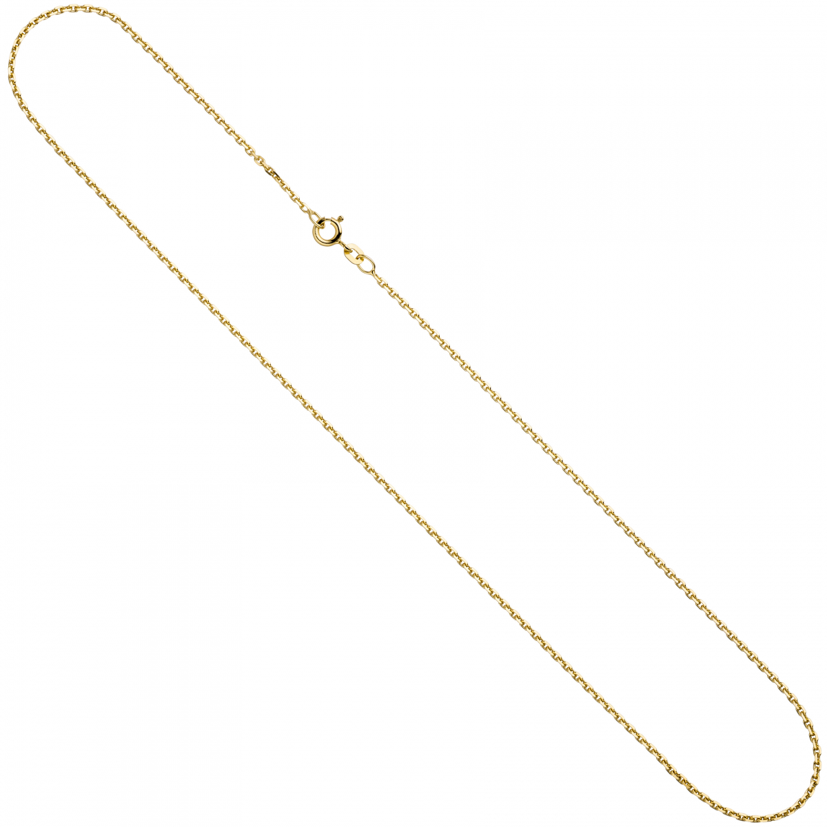 Ankerkette 333 Gelbgold 1,6 mm 45 cm Gold Kette Halskette Goldkette Federring
