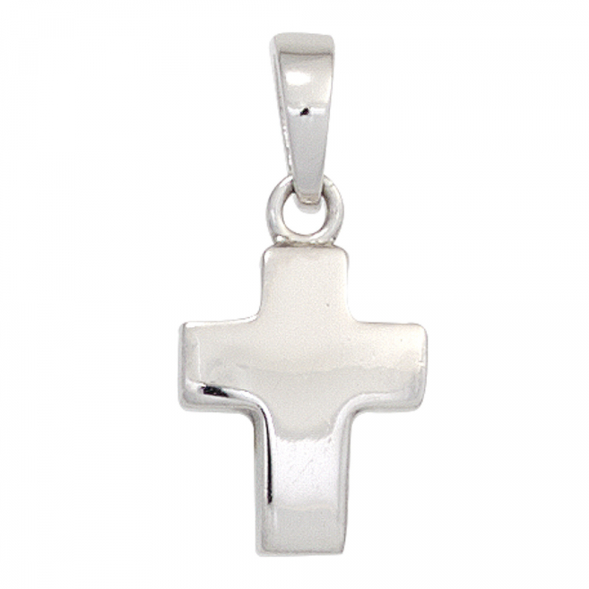 Anhänger Kreuz 925 Sterling Silber rhodiniert Kreuzanhänger Silberkreuz