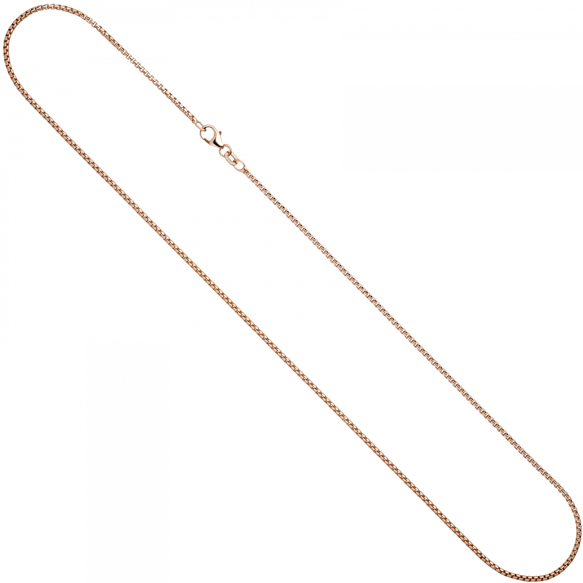 Venezianerkette 925 Silber rotgold vergoldet 1,5 mm 45 cm Halskette Kette