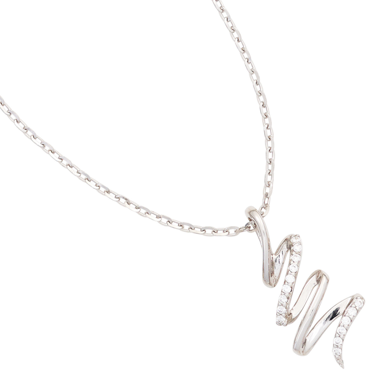 Anhänger 925 Sterling Silber rhodiniert mit Zirkonia