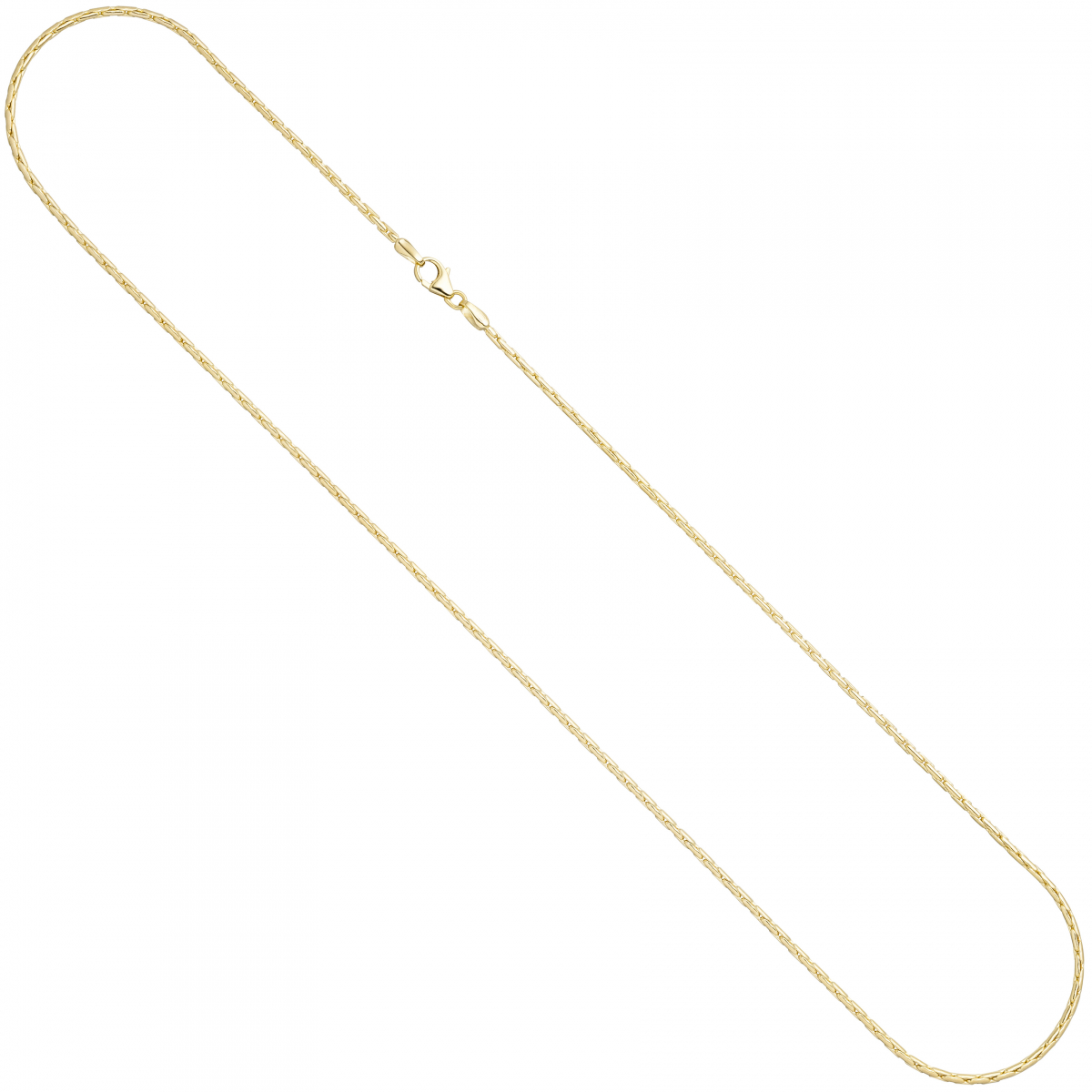 Kobrakette oval 333 Gelbgold 1,7 mm 50 cm Gold Kette Halskette Goldkette