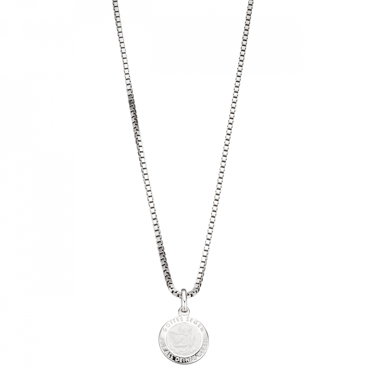 Kinder Anhänger Engel Schutzengel 925 Sterling Silber mattiert Kinderanhänger