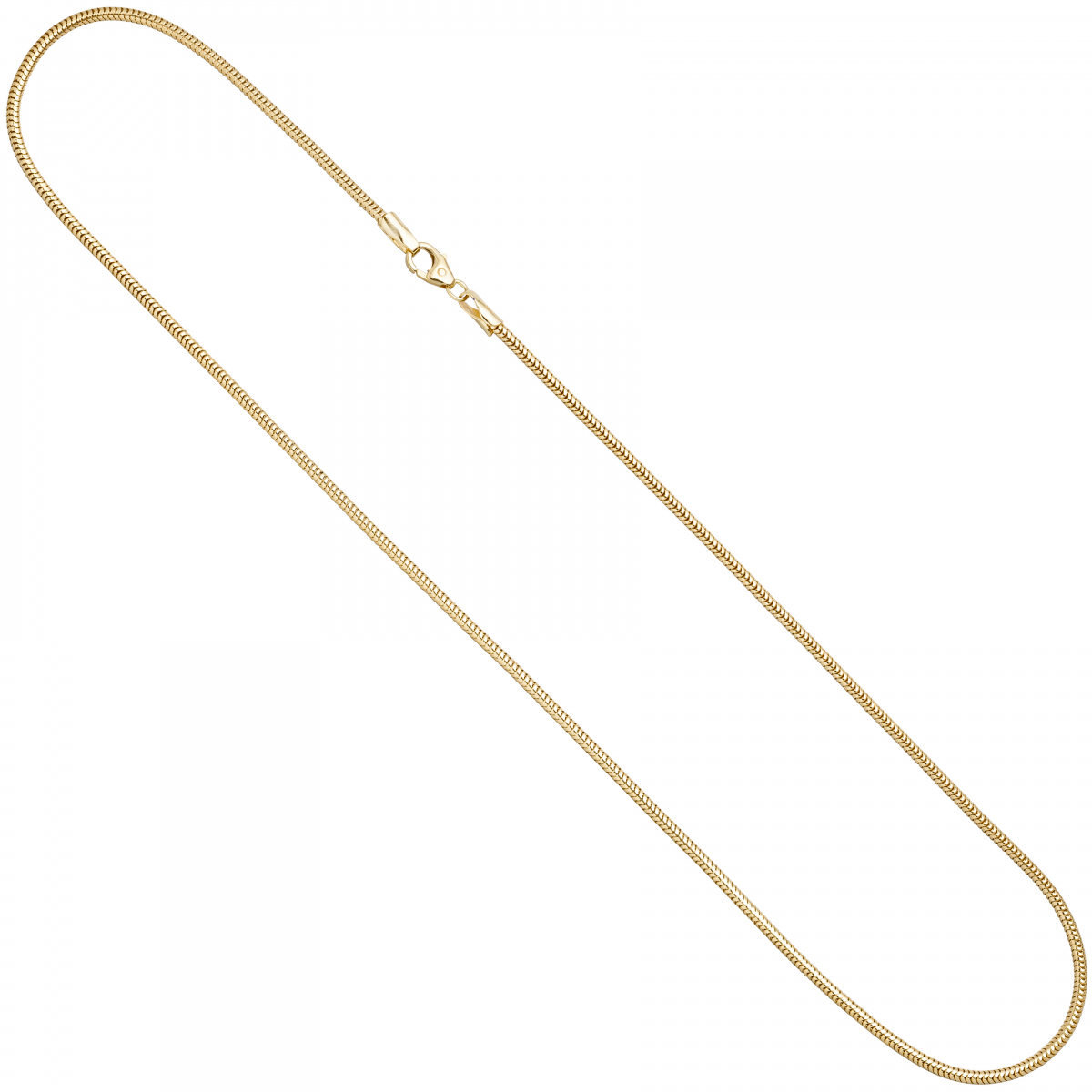 Schlangenkette aus 333 Gelbgold 2,4 mm 42 cm Gold Kette Halskette Goldkette
