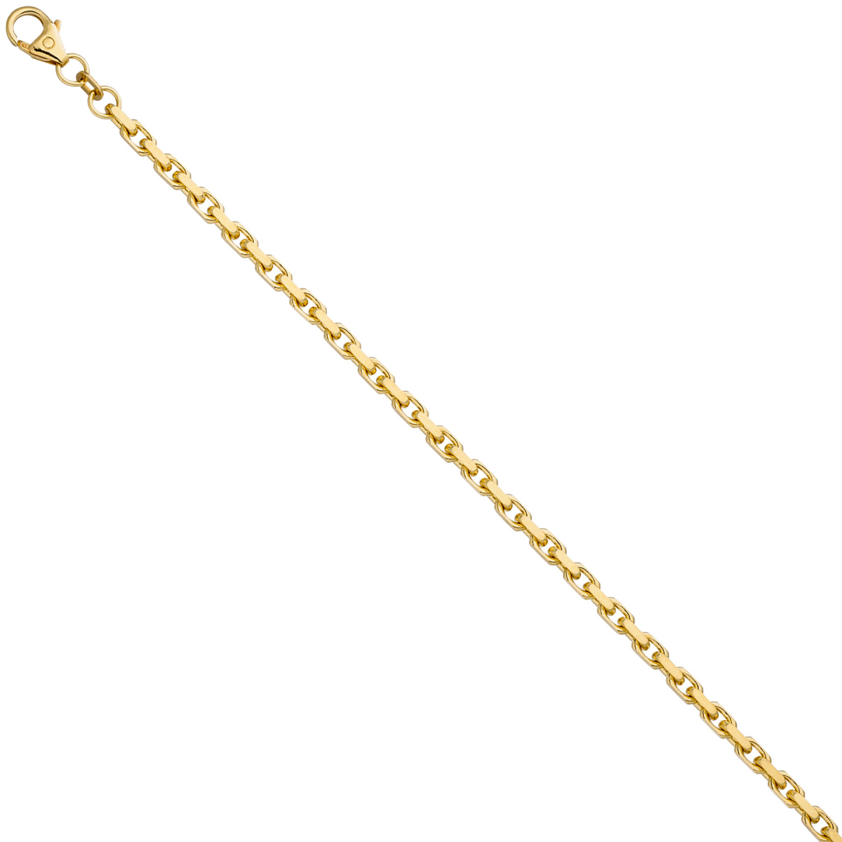 Ankerarmband 333 Gold Gelbgold diamantiert 21 cm Armband Goldarmband