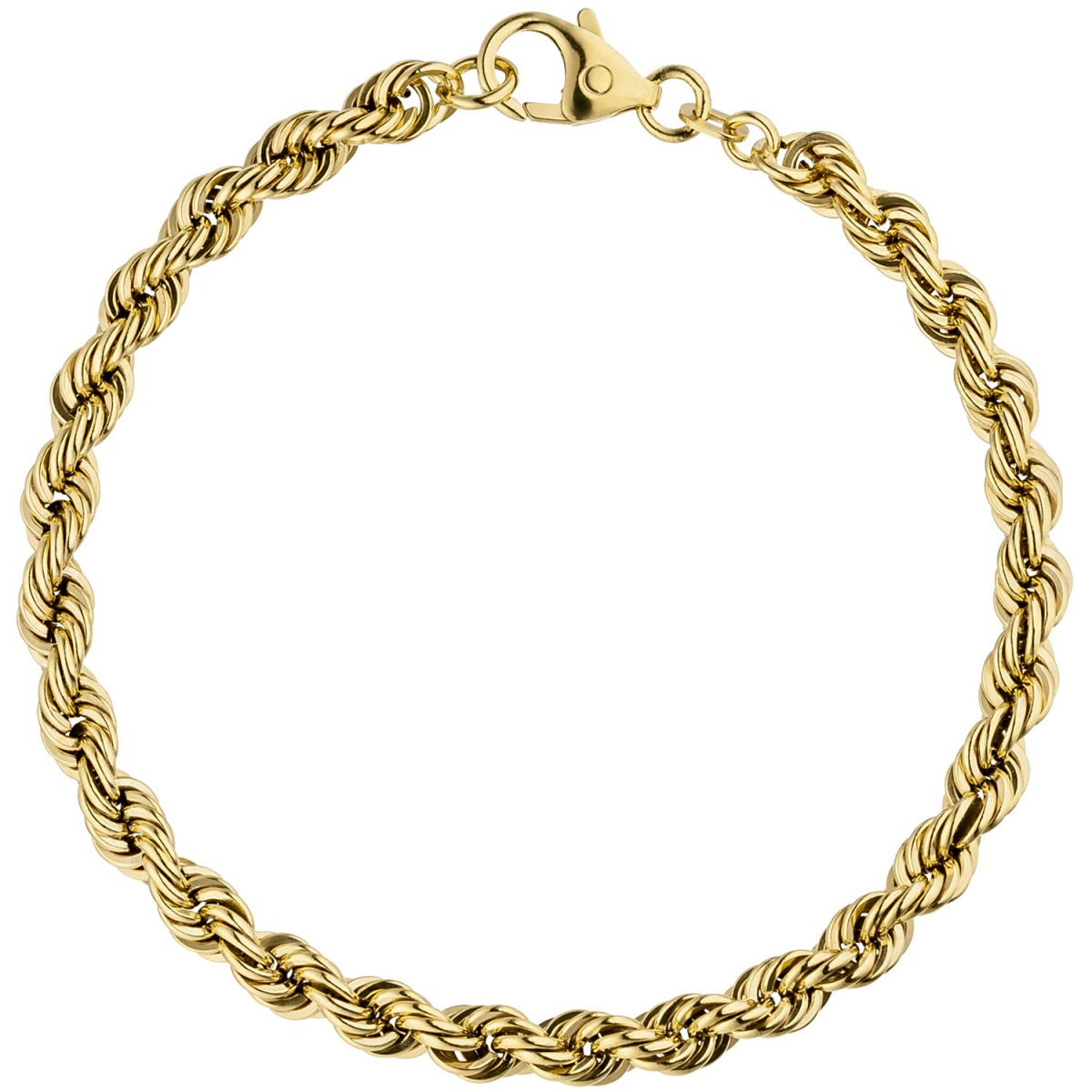 Kordelarmband 585 Gold Gelbgold 19 cm Armband Goldarmband