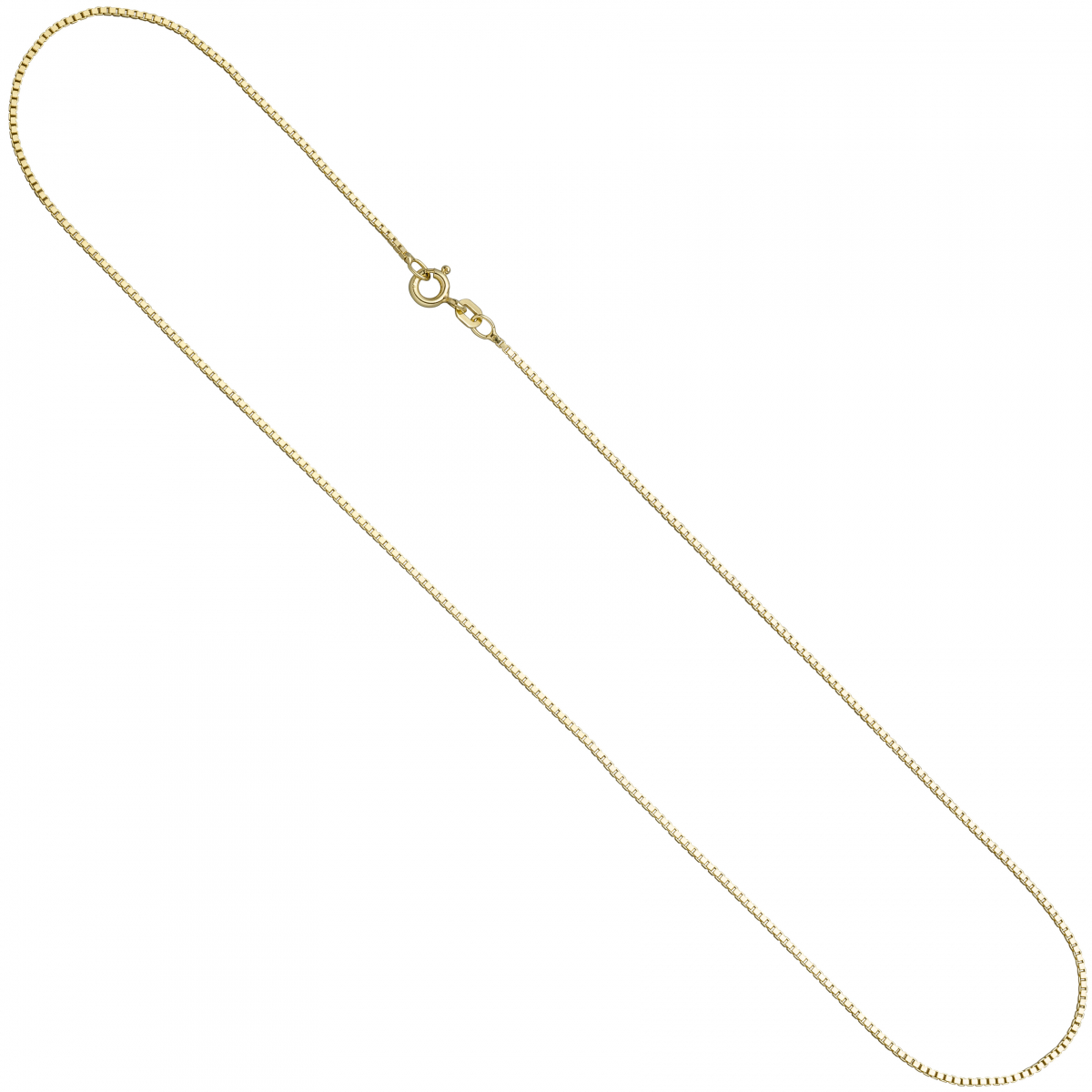 Venezianerkette 925 Sterling Silber gold vergoldet 1,3 mm 50 cm Kette Halskette