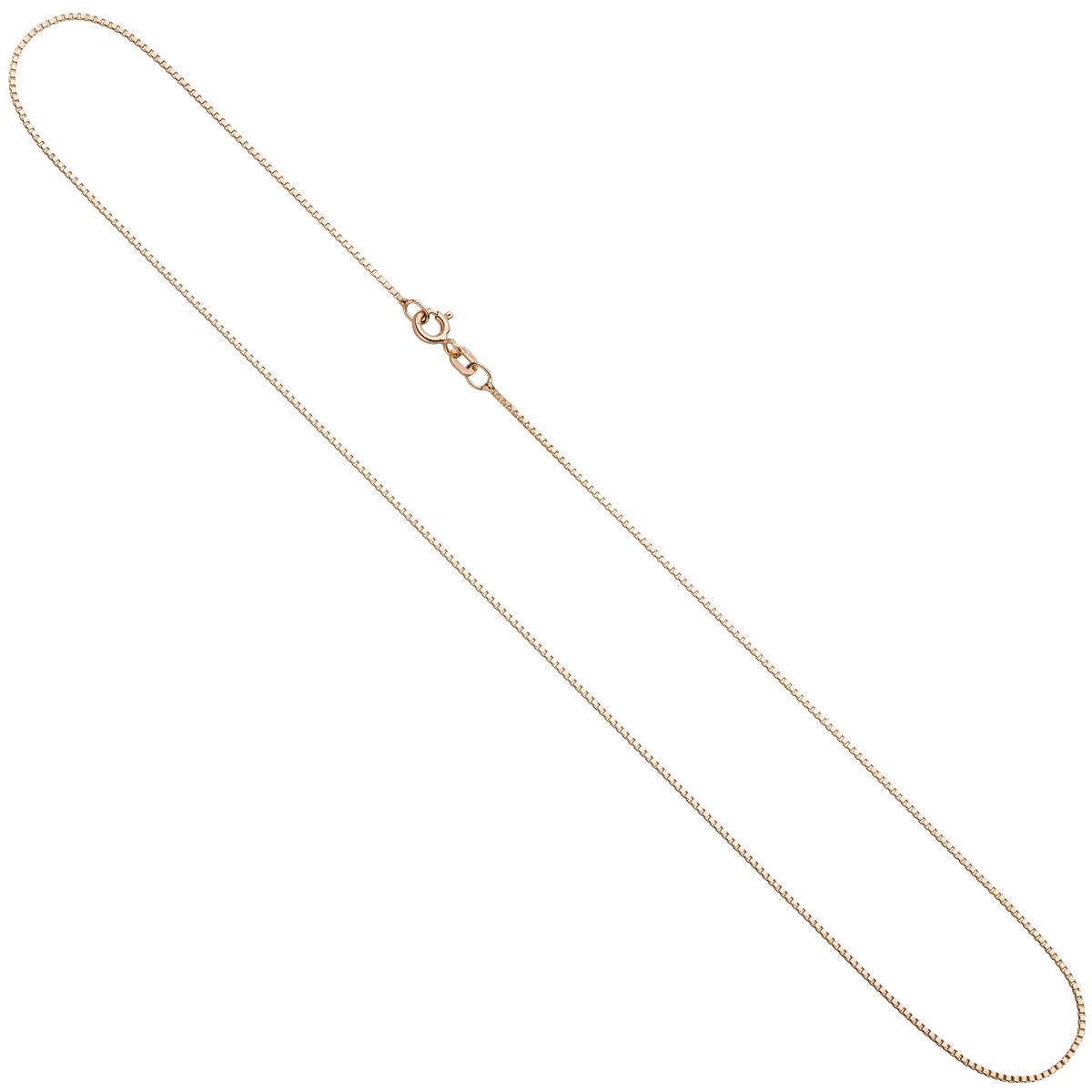 Venezianerkette 925 Silber rotgold vergoldet 0,8 mm 50 cm Kette Halskette