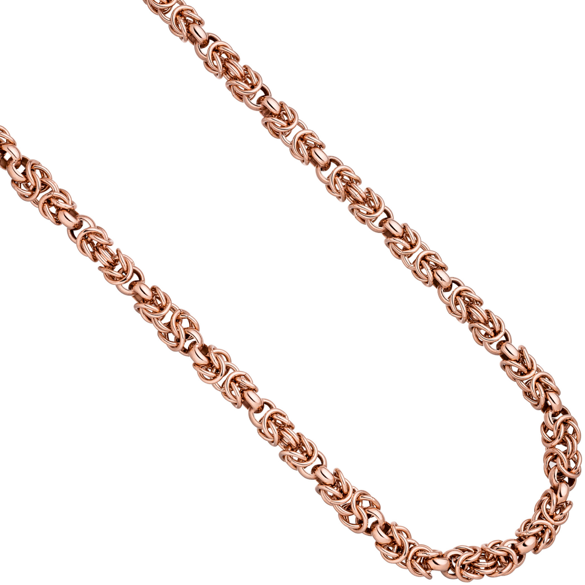 Collier Halskette 925 Sterling Silber rotgold vergoldet 50 cm Kette