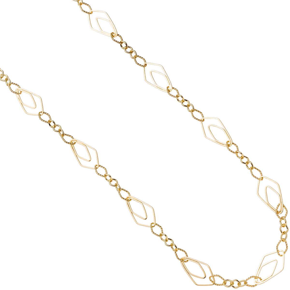 Halskette Kette 925 Sterling Silber gold vergoldet 80 cm Karabiner