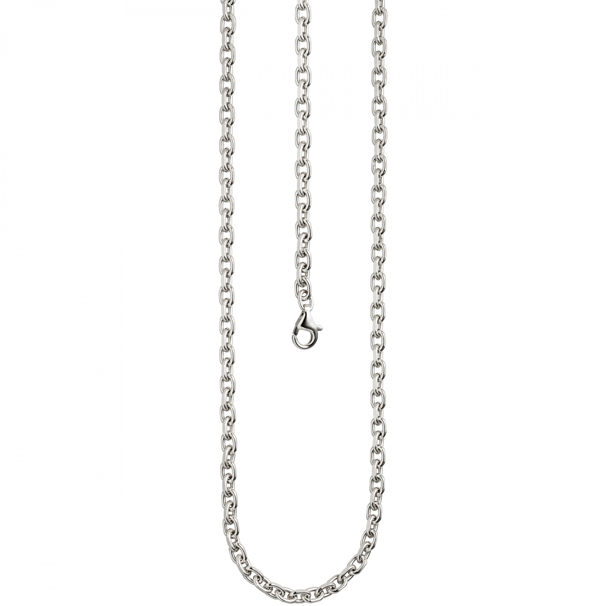 Ankerkette 925 Silber diamantiert 3,9 mm 55 cm Kette Halskette Silberkette