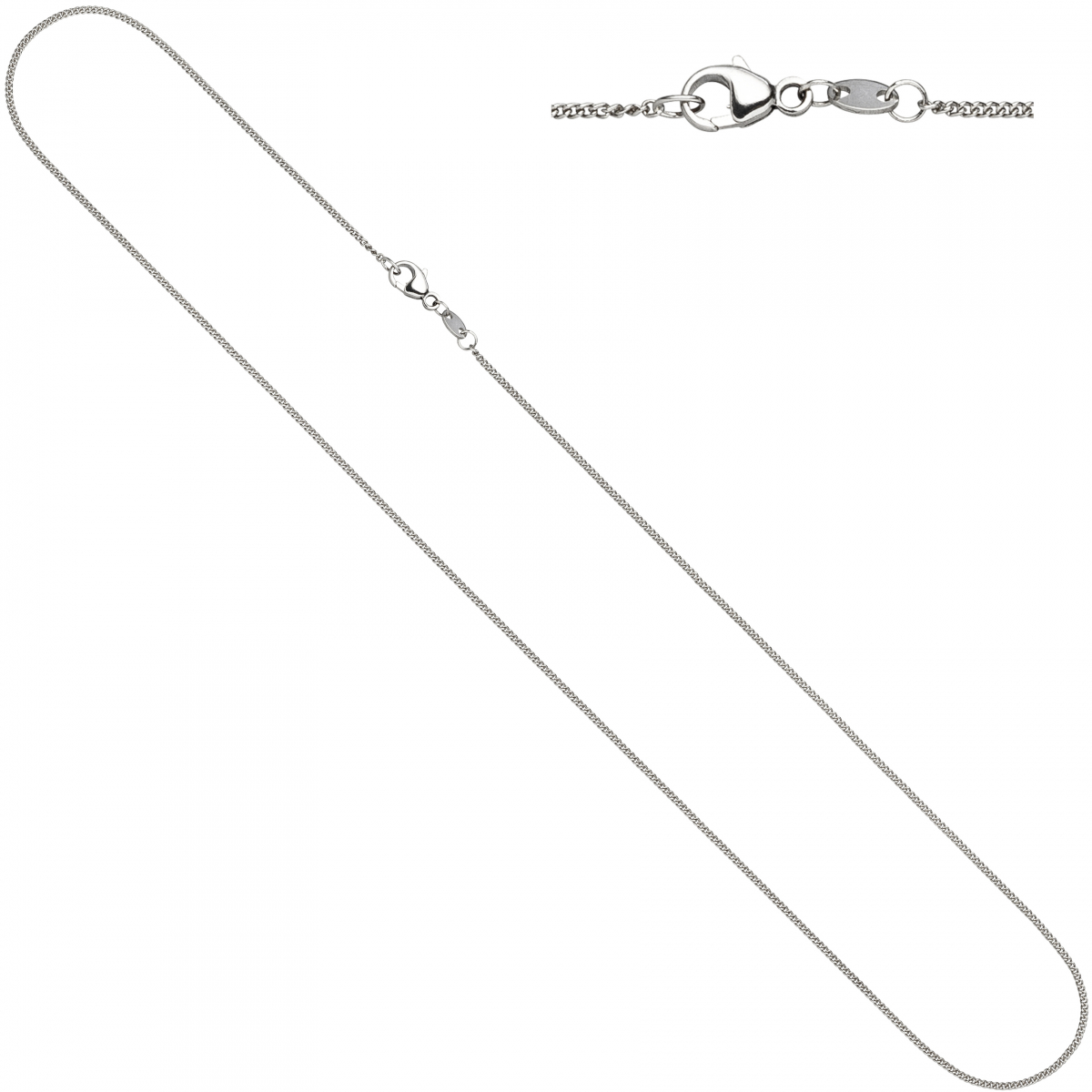 Rundpanzerkette 950 Platin 42 cm Kette Halskette Platinkette Panzerkette